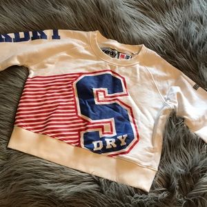 White crop sweatshirt SUPERDRY